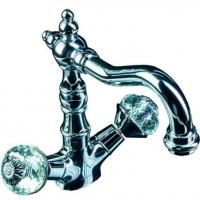 Смеситель для умывальника,высокий FLORA, хром_Комплект