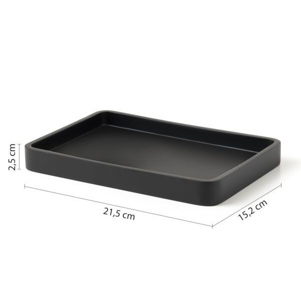 Gedy Brenda, настольный лоток, цвет черный матовый, артикул BR06(14)