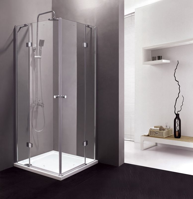 Душевой уголок Cezares Verona A-2 120x120 профиль Хром стекло прозрачное