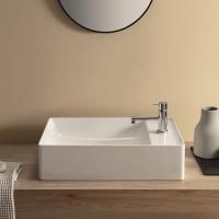 GLOBO T-Edge Раковина-чаша на столешницу 55х35 см, без отв под смеситель, цвет белый