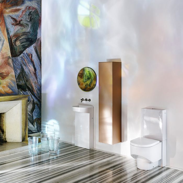 Laufen SONAR унитаз напольный 530x370x430 мм, безободковый смыв Rimless, выпускгоризонтальный/вертикальный, белый матовый