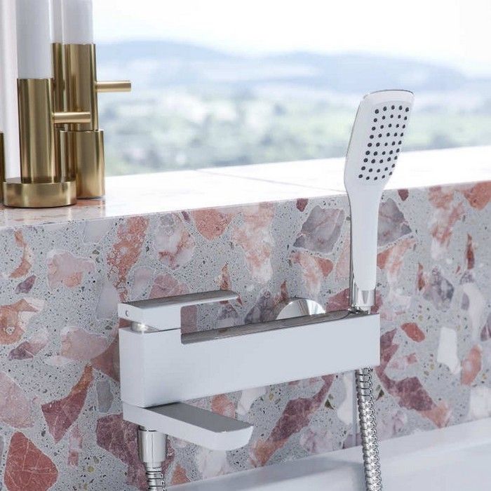 Смеситель для ванны EXCELLENT Pride AREX.4005WH (хром/белый)