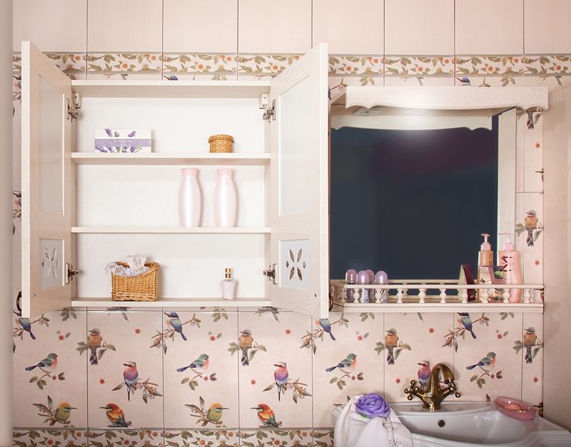 Подвесной шкаф Бриклаер Кантри 65 Бежевый дуб прованс