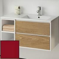 Тумба с раковиной SanVit Мэри-4 90 R kmery904 в цвете Ral подвесная Красный глянец Тумба с раковиной SanVit Мэри-4 90 R kmery904 в цвете Ral подвесная Красный глянец