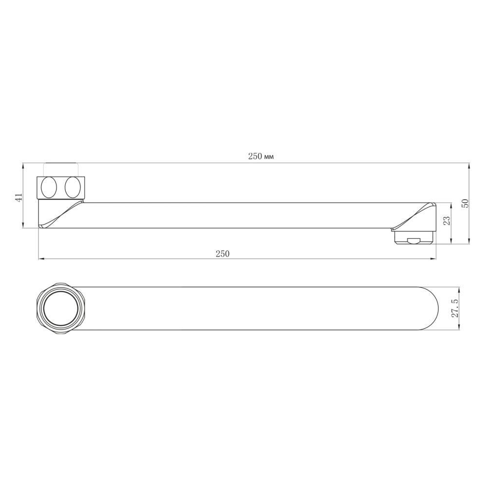 Излив для смесителя Lemark LM9471C Хром, артикул LM9471C