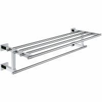 Полка для полотенец GROHE Essentials Cube с дополнительной горизонтальной штангой, 600 мм, хром (40512001) Полка для полотенец GROHE Essentials Cube с дополнительной горизонтальной штангой, 600 мм, хром (40512001)
