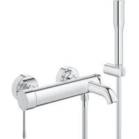 Смеситель для ванны с душем  GROHE ESSENCE 33628001 (хром, L-19,3), шт Смеситель для ванны с душем  GROHE ESSENCE 33628001 (хром, L-19,3), шт