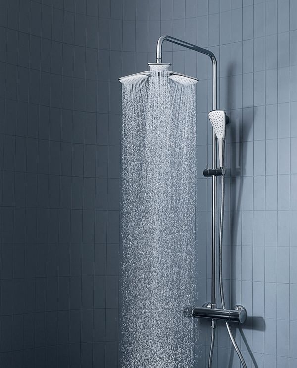 Душевая система Kludi Fizz 6709505-00 с термостатом Хром Душевая система Kludi Fizz 6709505-00 с термостатом Хром