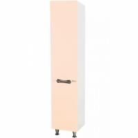 Шкаф пенал Bellezza Лагуна 35 L 4622104082070 с бельевой корзиной L Бежевый Белый