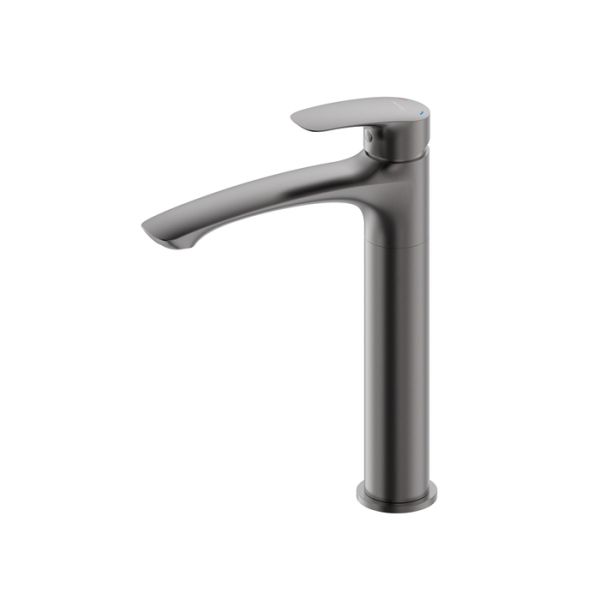 Смеситель для настольного  умывальника, графит, Rora, Milardo, RORGM01M01