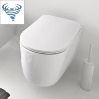 Kerasan Nolita Унитаз безободковый подвесной 55х35 см, смыв Tornado, с креплениями WB9N, цвет белый глянцевый