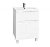 Тумба Onika Стрим 60 напольная, белая (ум. Como 60)