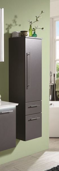 Puris, средний шкаф (1 дверь, 2 ящика) правый 300 мм, цвет белый высокоглянцевый