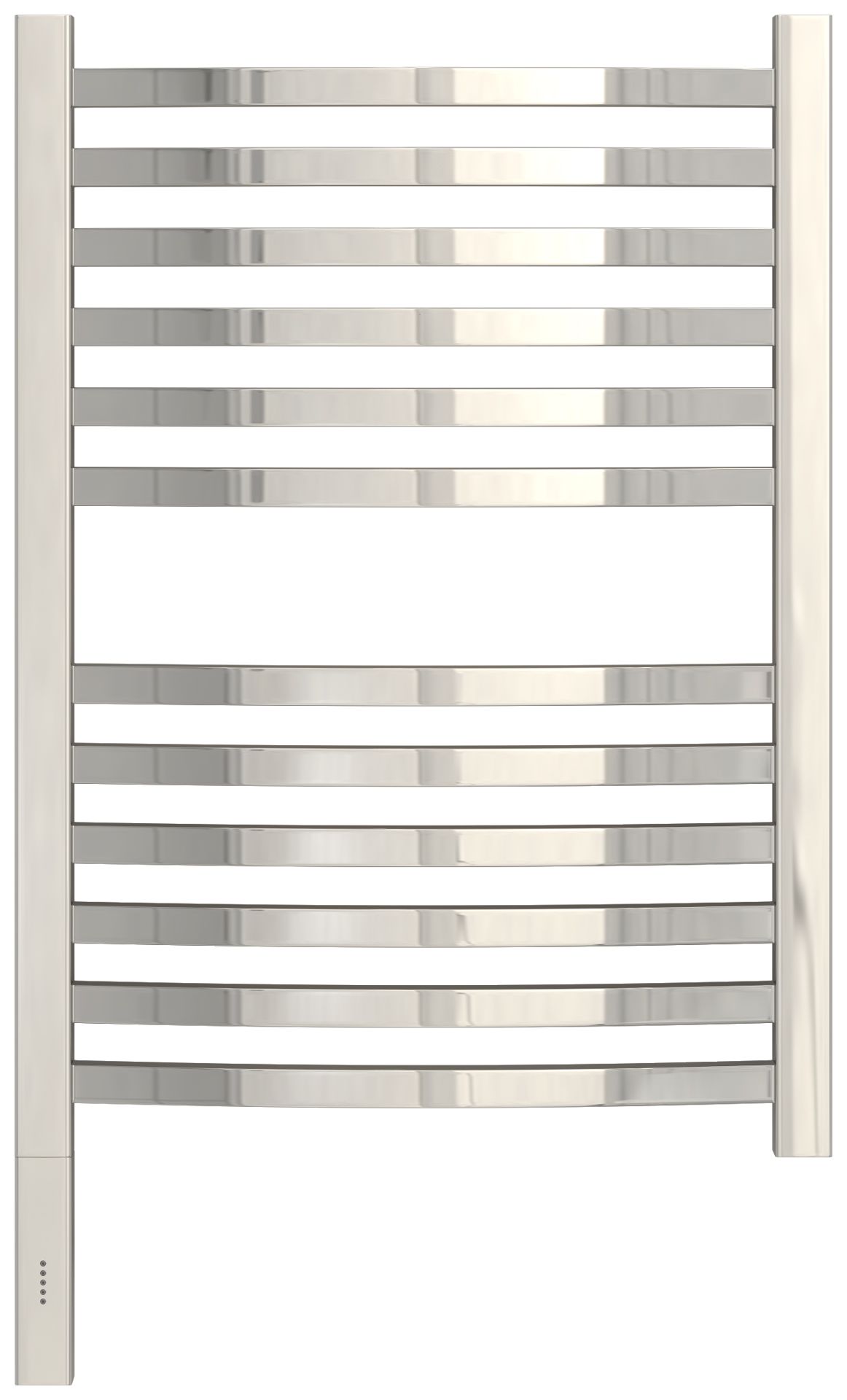 Полотенцесушитель, Сунержа, Аркус 3.0, электрический, ширина, мм-430, глубина, мм-92, высота, мм-720, межосевое расстояние-400, подключение-нижнее слева, электрокомплект-МЭМ, мощность, Вт-300, материал-нержавеющая сталь, цвет-сталь