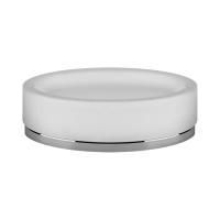 GESSI OVALE Мыльница настольная, белая, основание хром