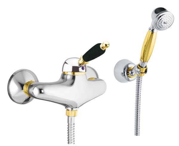 Смеситель для душа Fiore IMPERIAL BLACK 89CO5127, хром/золото