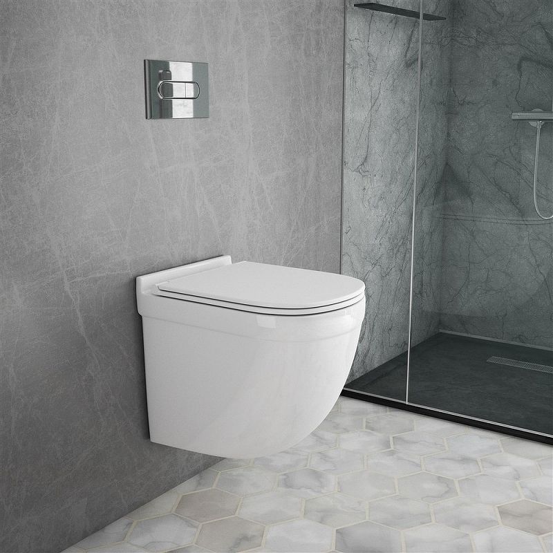 Комплект унитаза Owl 1975 Eld OWLT190101 с инсталляцией Berges Wasserhaus Novum L5 040215 с сиденьем Микролифт и Черной клавишей смыва