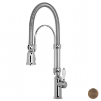 FIMA|Carlo Frattini Kitchen Смеситель для кухни, ручной душ 2 режима, вращающийся излив, цвет бронза FIMA|Carlo Frattini Kitchen Смеситель для кухни, ручной душ 2 режима, вращающийся излив, цвет бронза