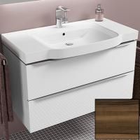 Тумба с раковиной SanVit Тандем 90 ktandem90 с фактурой под дерево подвесная Кедр