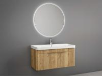 Комплект мебели IBX Reding, 800 мм, цвет черный матовый лак