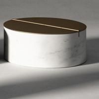 Agape Constellation Контейнер с крышкой 25х10см, настольный, мрамор Carrara, цвет: белый Agape Constellation Контейнер с крышкой 25х10см, настольный, мрамор Carrara, цвет: белый