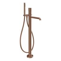 GESSI HABITO DIAMANTATO Смеситель для ванны напольный, однорычажный, цвет Copper Brushed PVD