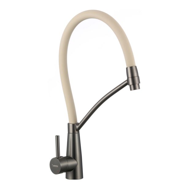 Смеситель для кухни с гибким изливом Fmark FS8255Q-12, графит