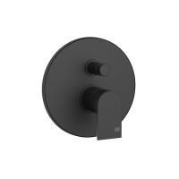 Gessi Emporio Via manzoni Внешние части для настенного смесителя на 2 выхода с переключателем ванна-душ, цвет: Black XL