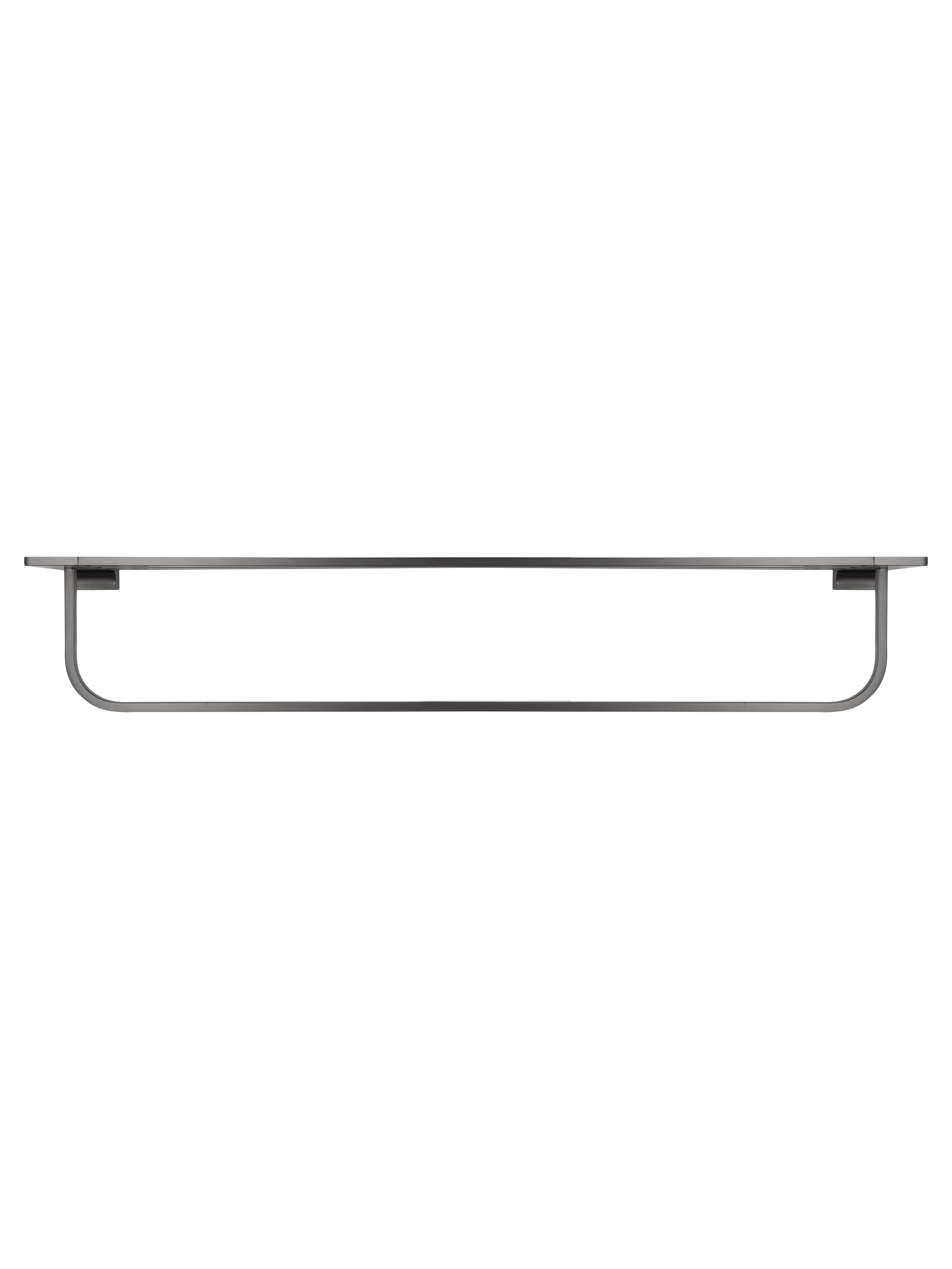 Полотенцедержатель с полкой WONZON & WOGHAND ECLIPSE, Темный графит (WW-9181-GM)