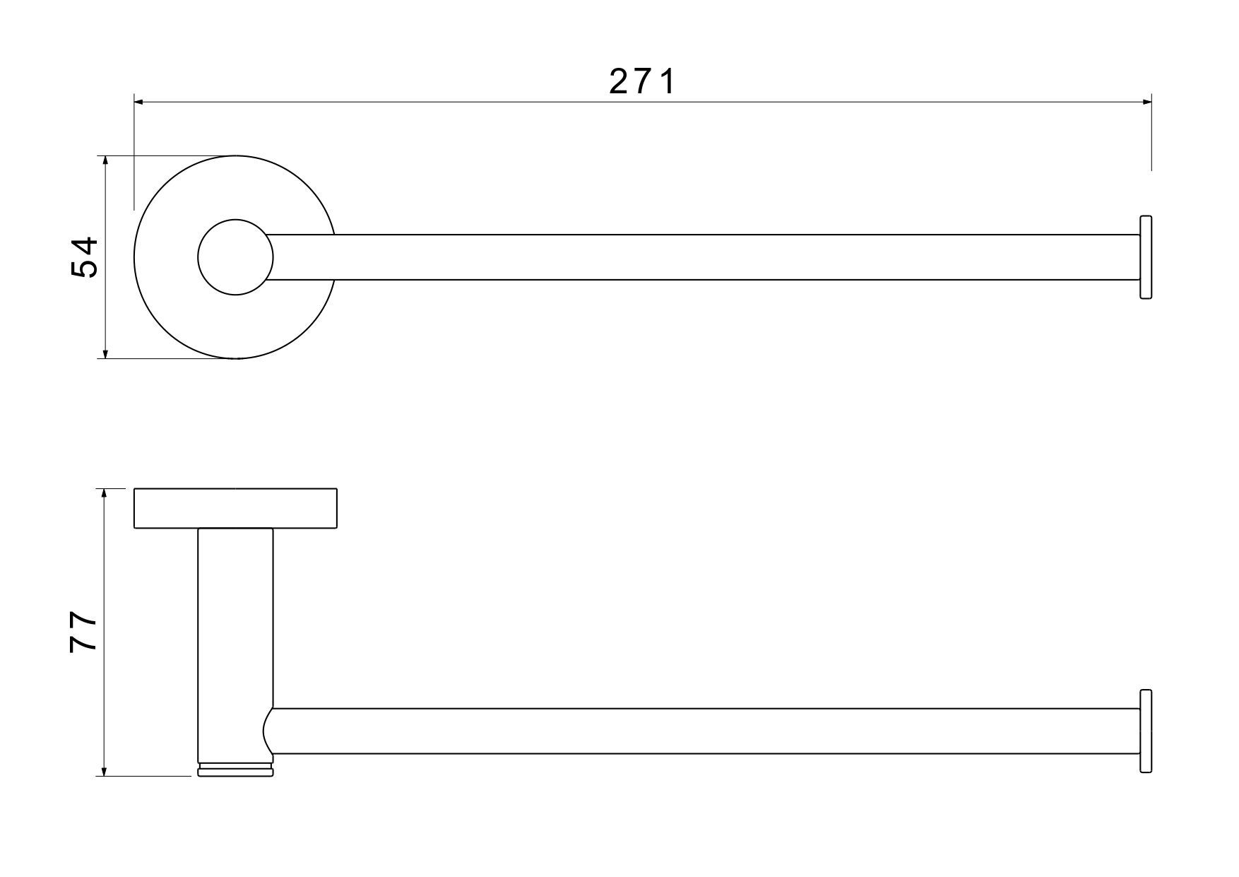 Полотенцедержатель AQUATEK AQ4119CR ЕВРОПА Полотенцедержатель AQUATEK AQ4119CR ЕВРОПА