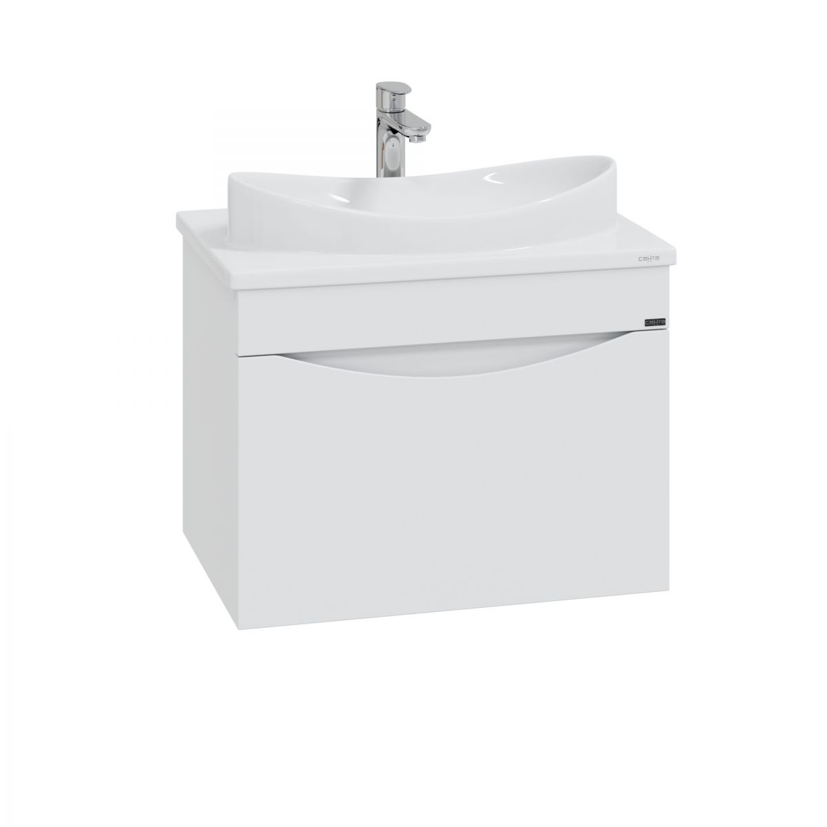 Тумба для умыв. "Сатурн 70" 1 ящ. подвес. (ум. Вега 70 литой мрамор)