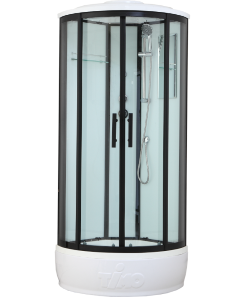 Душевая кабина Timo Standart T-6680 B 80x80 профиль Черный стекло прозрачное