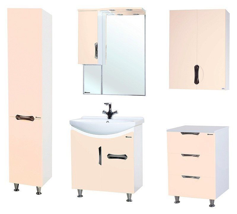 Подвесной шкаф Bellezza Лагуна 60 4642106180079 Бежевый Белый, артикул 4642106180079