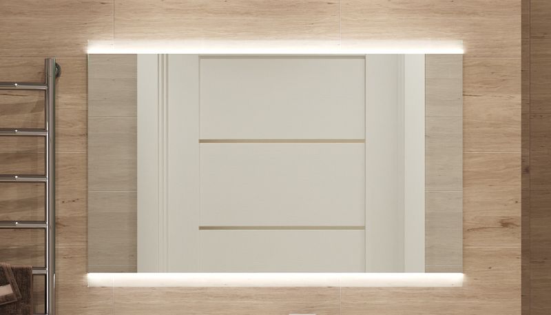 Зеркало Velvex Otto 100 zkOTT.100-11 с подсветкой Хром