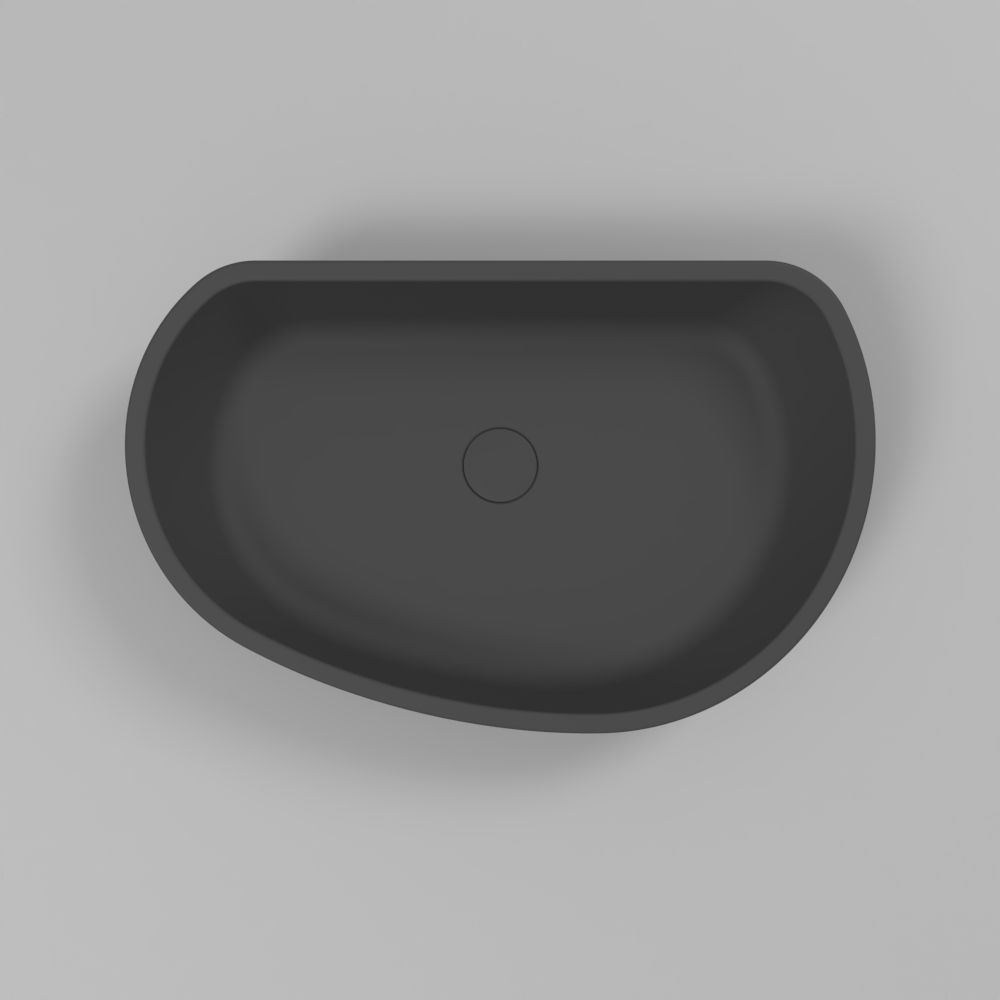 Умывальник WHITECROSS Ametrine 60x37 (черный мат) иск. камень Умывальник WHITECROSS Ametrine 60x37 (черный мат) иск. камень