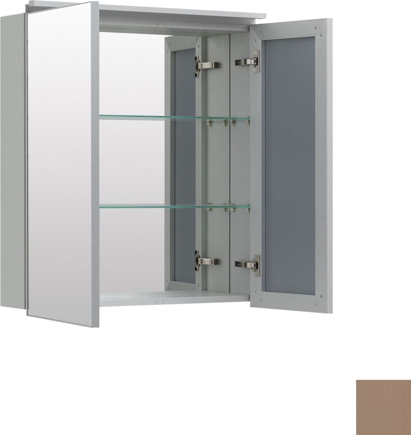 Зеркальный шкаф De Aqua Алюминиум 70 медь