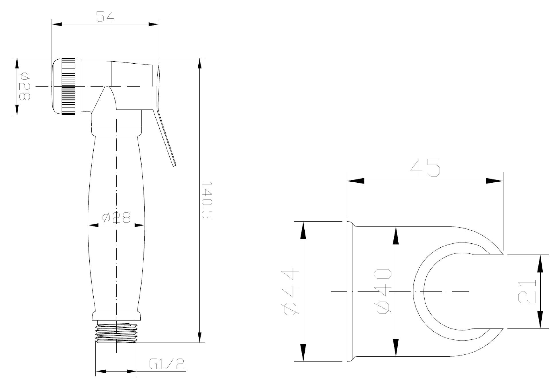 Набор 3 в 1 с гигиенической лейкой, артикул: BH3in1, ESKO, артикул BH3in1