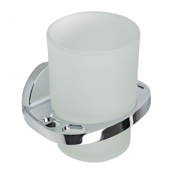 Держатель для стакана и зубных щеток Savol S-007050, хром