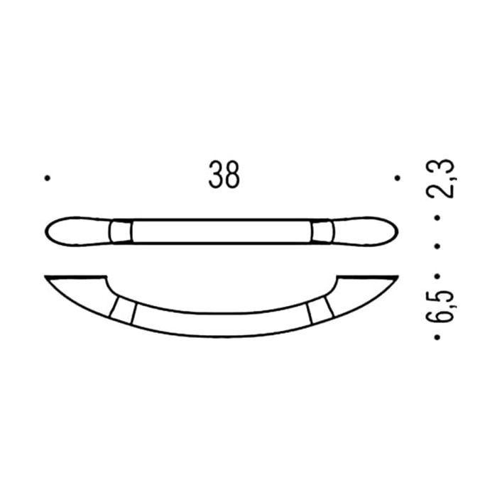 Colombo Units Поручень для ванны 38см., подвесной, цвет: хром Colombo Units Поручень для ванны 38см., подвесной, цвет: хром