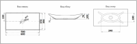 Умывальник CeramaLux 78123A Умывальник CeramaLux 78123A