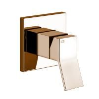 Gessi Rettangolo K Встраиваемый однорычажный смеситель без излива(внешние части), цвет: медь