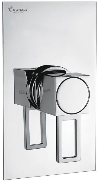 Emmevi Siris, однорычажный встраиваемый смеситель для душа, ручка со стержнем, цвет хром