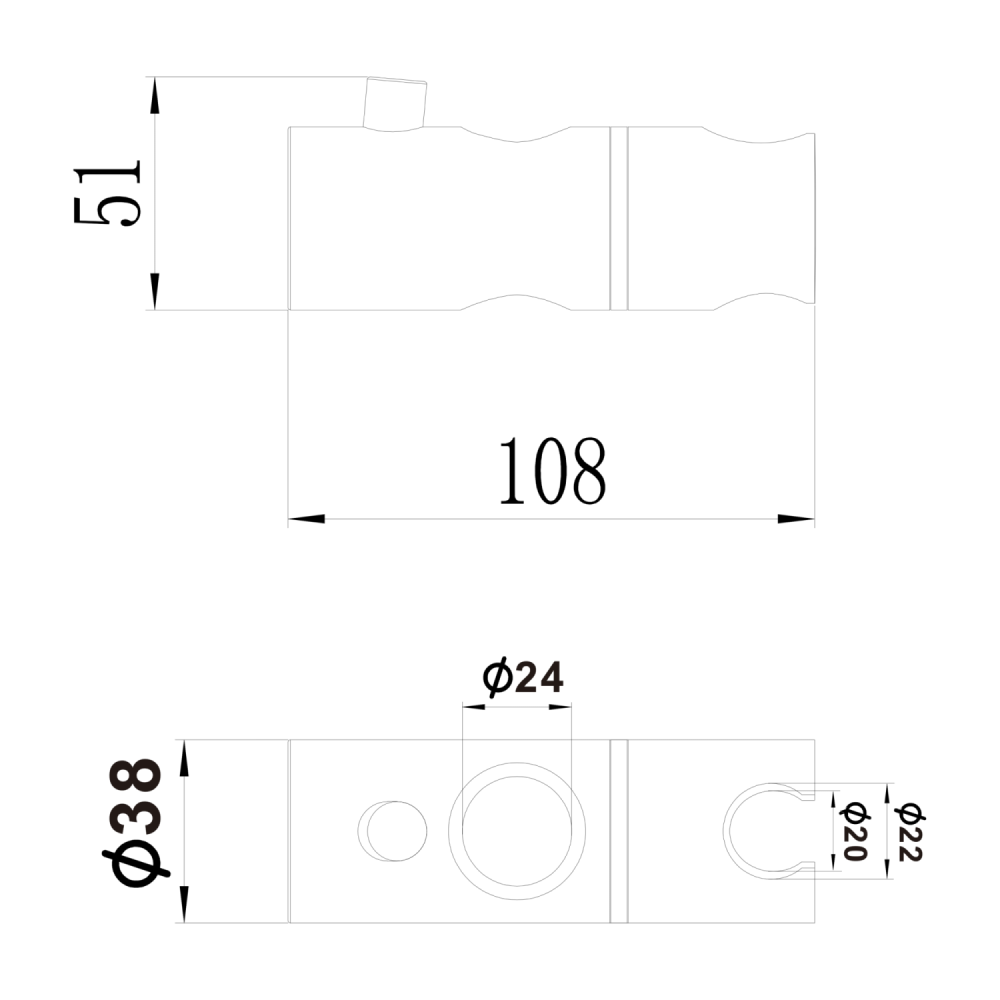 Держатель для душа Savol (S-HT02A), артикул S-HT02A