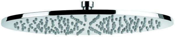Emmevi, душевая круглая антикальковая головка из латуни 300 мм, подключение 1/2", цвет хром