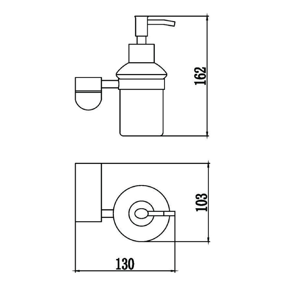 Дозатор жидкого мыла Savol S-007331, хром