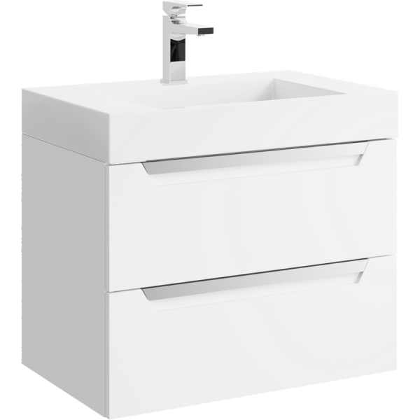 "Cube" тумба под умывальник, цвет белый, CUB0107W, ТМ «AQWELLA»
