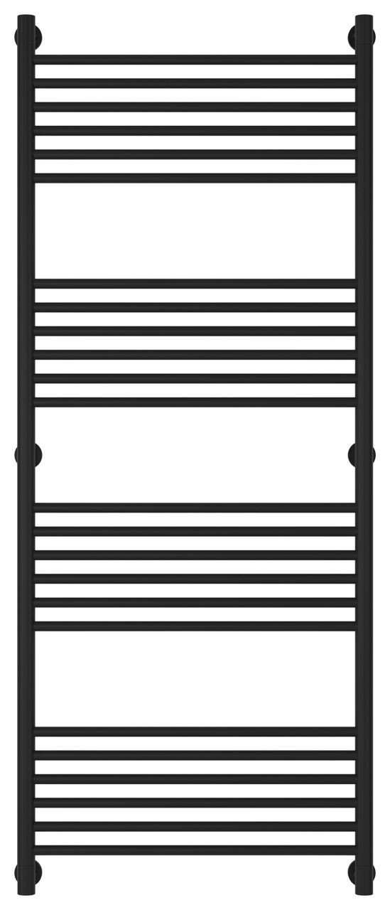 Полотенцесушитель водяной "Богема+" прямая 1500х600 (Матовый Чёрный)