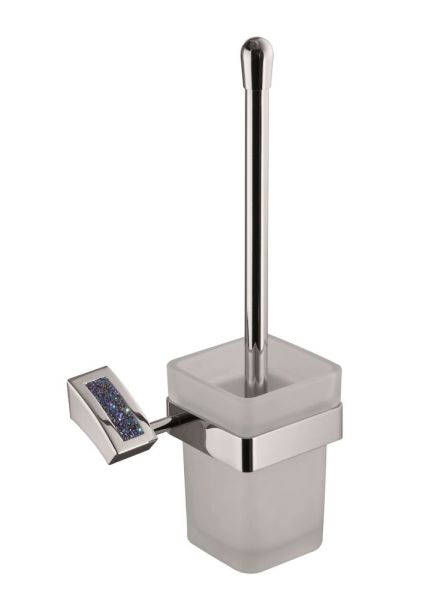 Sanibano Estrella, настенный стеклянный ёрш, цвет хром-кристаллы Swarovski bermudа blue