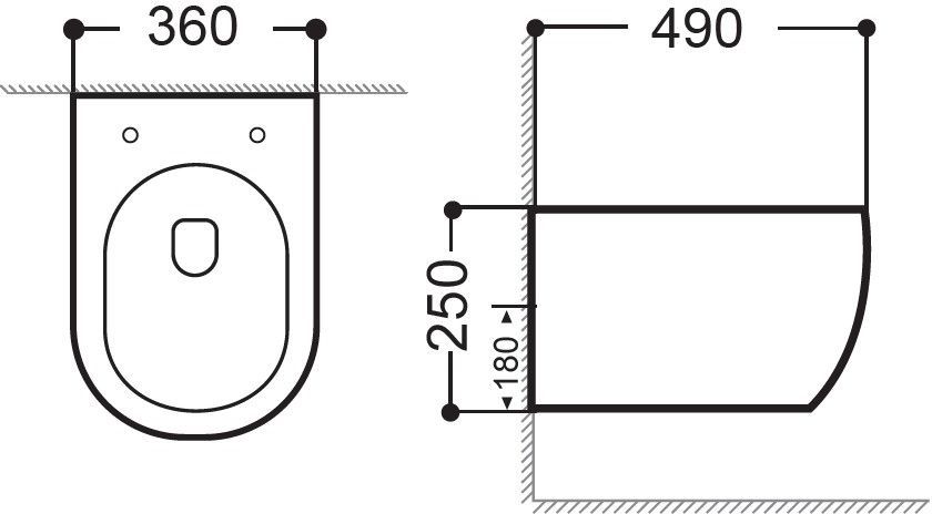 Унитаз подвесной Aquanet Smart Rimless LX-1106 Унитаз подвесной Aquanet Smart Rimless LX-1106