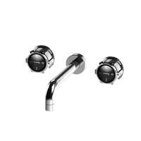 Stella Timeaster Встраиваемый смеситель для раковины 3861, ручка d=65мм, цвет: хром, ручка черная